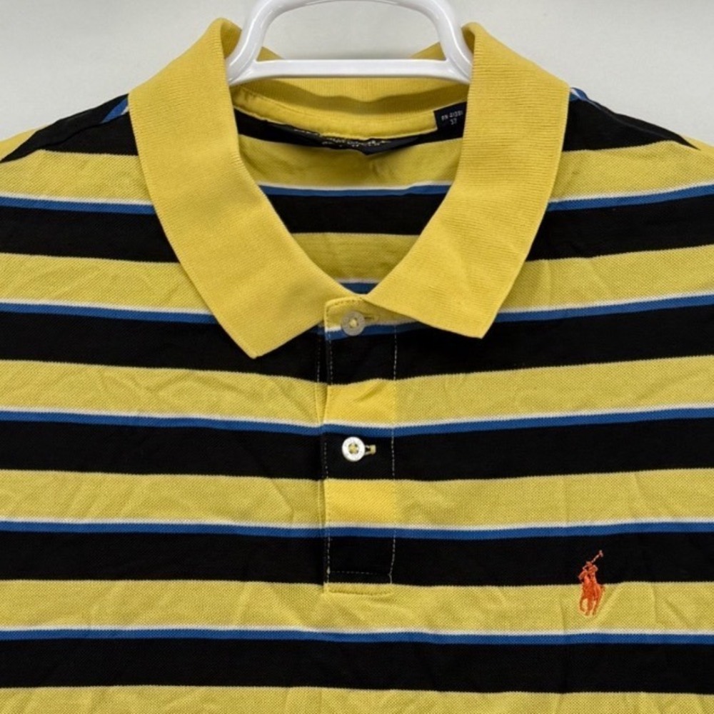 Polo Golf Ralph Lauren Mens XL Pro Fit Pima Cotton Striped Polo Amelia Island